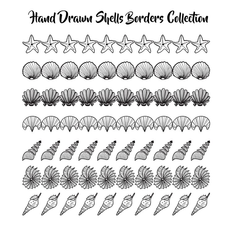 Vettore gratuito le coperture disegnate a mano in bianco e nero confina la raccolta