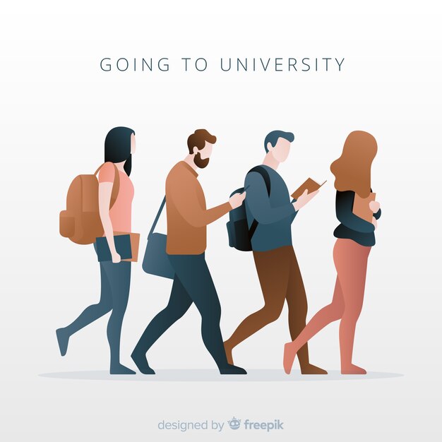 Le persone che vanno al branco universitario