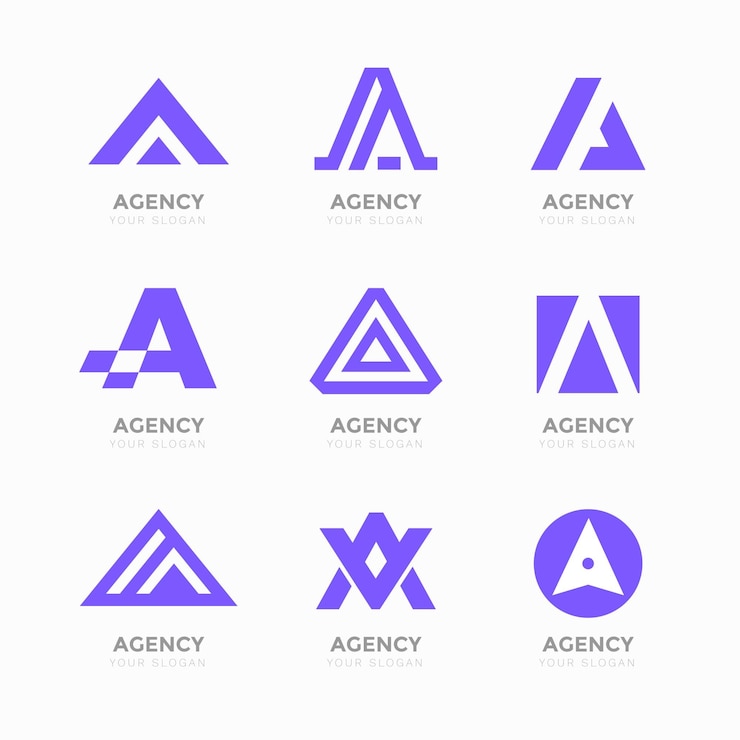 Vettore gratuito lettera alfabetica una collezione di logo