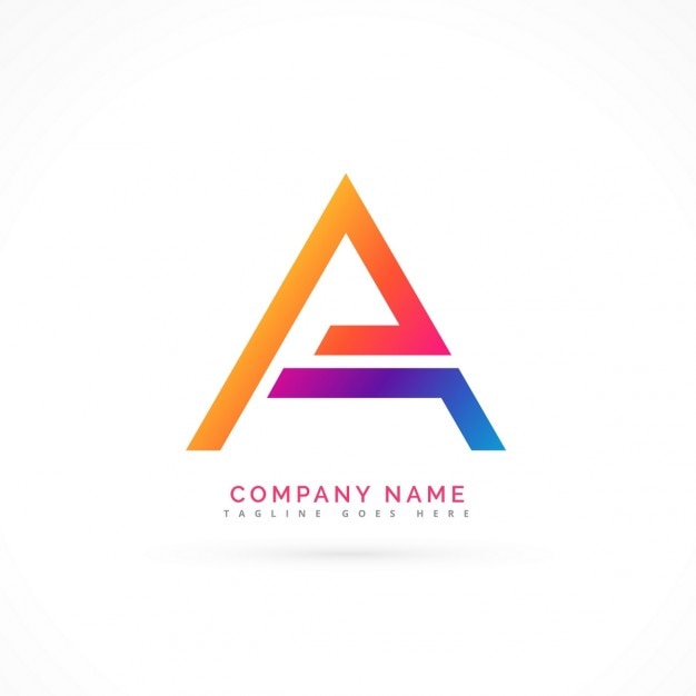 Vettore gratuito lettera astratta un logo design