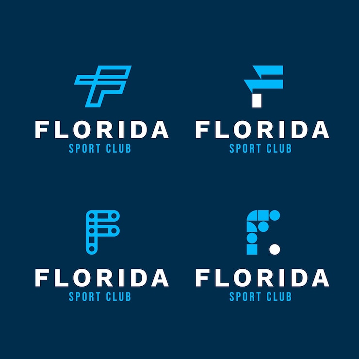 Vettore gratuito lettera di logo f design piatto
