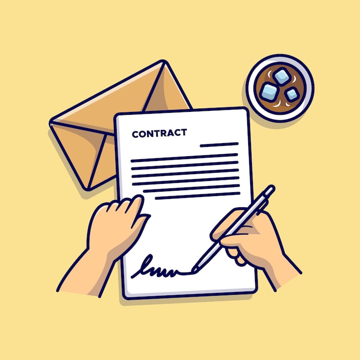 Vettore gratuito lettera di scrittura a mano con busta cartoon vector icon illustrazione icona di istruzione delle persone isolata