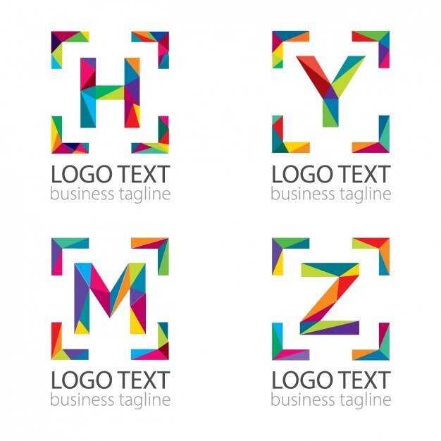 Vettore gratuito lettere moderne logo