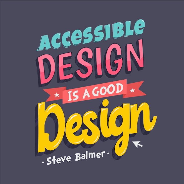 Vettore gratuito lettering citazioni di design famoso