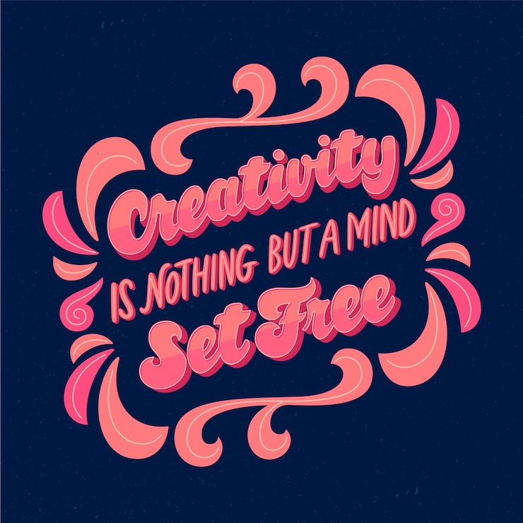 Vettore gratuito lettering citazioni di design famoso