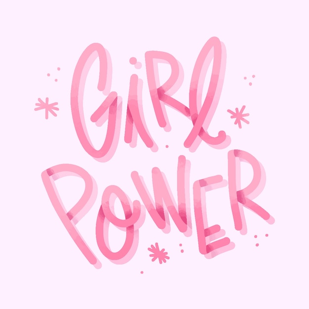Lettering concetto del giorno delle donne
