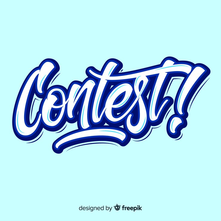 Vettore gratuito lettering concorso