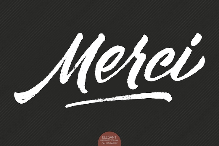 Vettore gratuito lettering disegnato a mano grunge merci