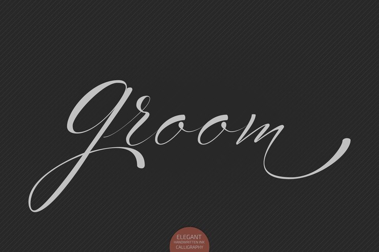 Vettore gratuito lettering grooom disegnato a mano