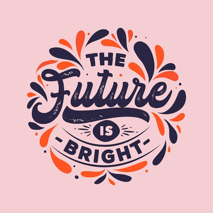 Vettore gratuito lettering mente positiva con foto