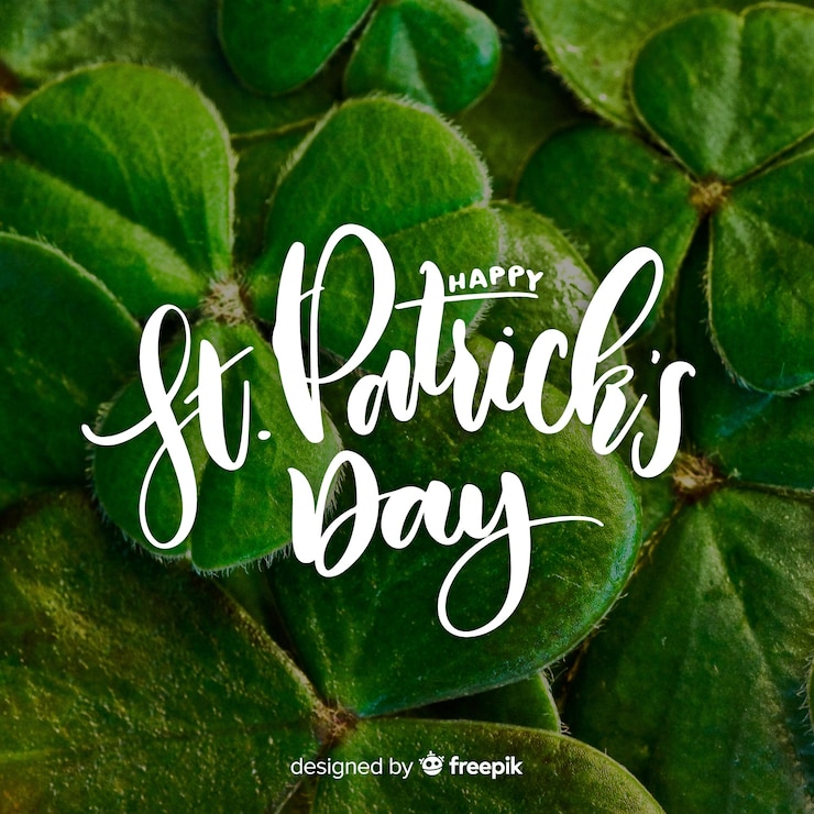 Vettore gratuito lettering st. giorno di patrick