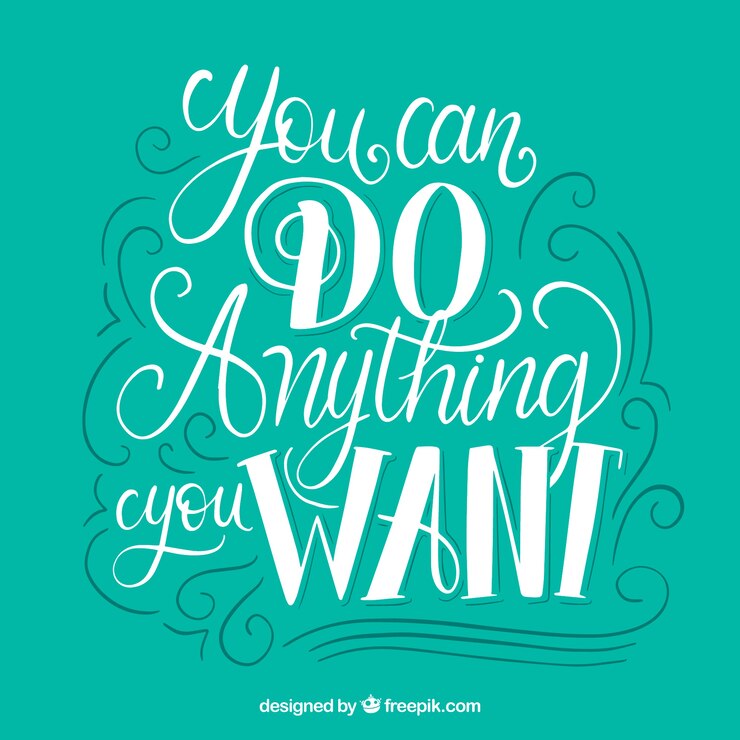 Vettore gratuito lettering turchese e design preventivo