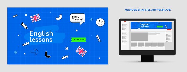 Lezioni di inglese piatto canale youtube art