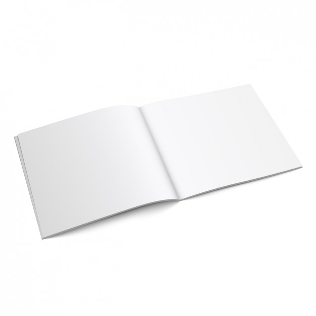 Vettore gratuito libro aperto mock up