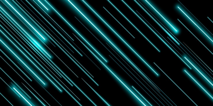 Vettore gratuito linea al neon a luce diagonale