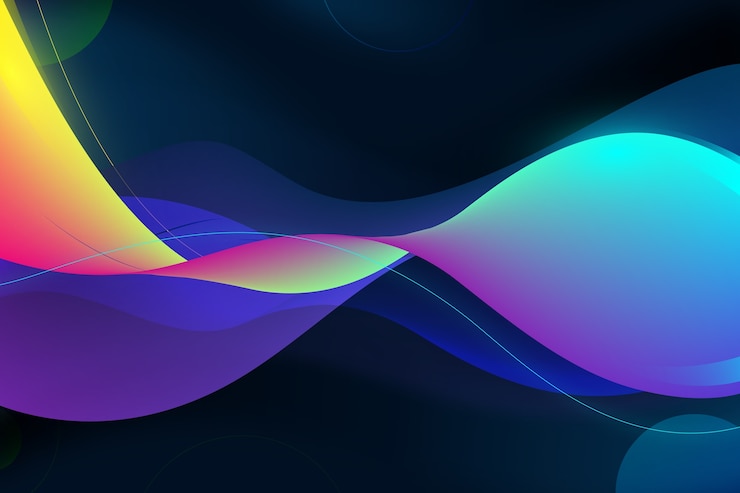 Vettore gratuito linee a spirale colorate sfondo ondulato