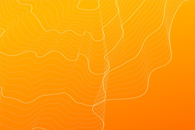 Linee di contorno astratte arancione