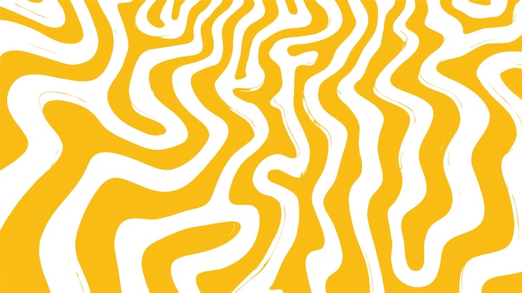 Vettore gratuito linee gialle e bianche su uno sfondo giallo