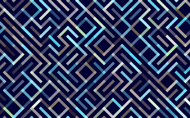Linee Reticolo senza giunte Banner Ornamento geometrico a strisce Illustrazione di sfondo lineare monocromatica