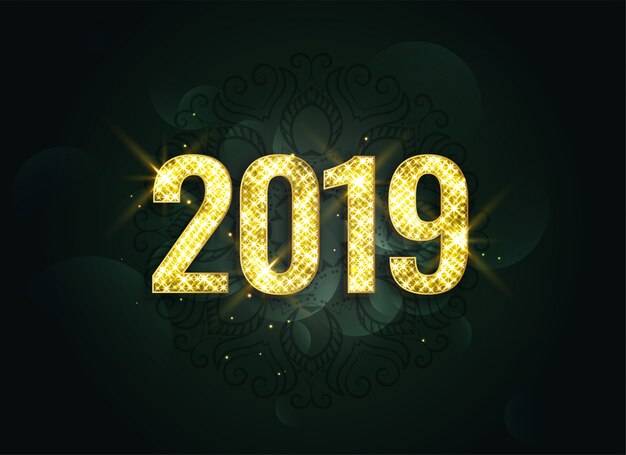 Lo stile di lusso 2019 nuovo anno scintilla sfondo
