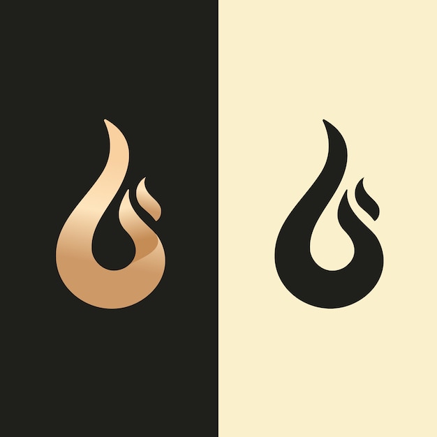 Logo astratto in due versioni