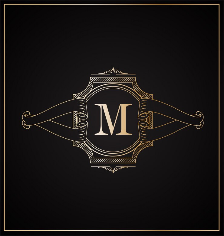 Vettore gratuito logo con design lettere maiuscole