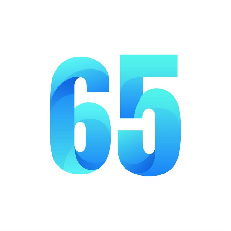 Vettore gratuito logo del numero iniziale a gradiente colorato