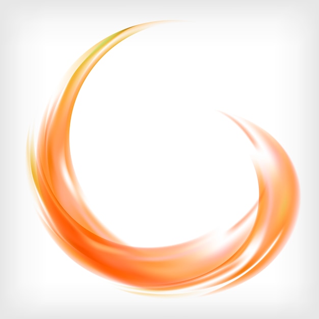 Logo design astratto in arancione
