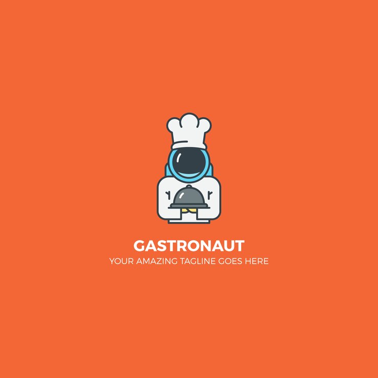 Vettore gratuito logo design gastronomia