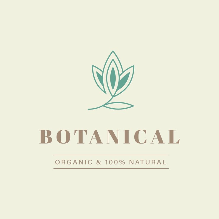 Logo design naturale e organico per il marchio e l'identità aziendale