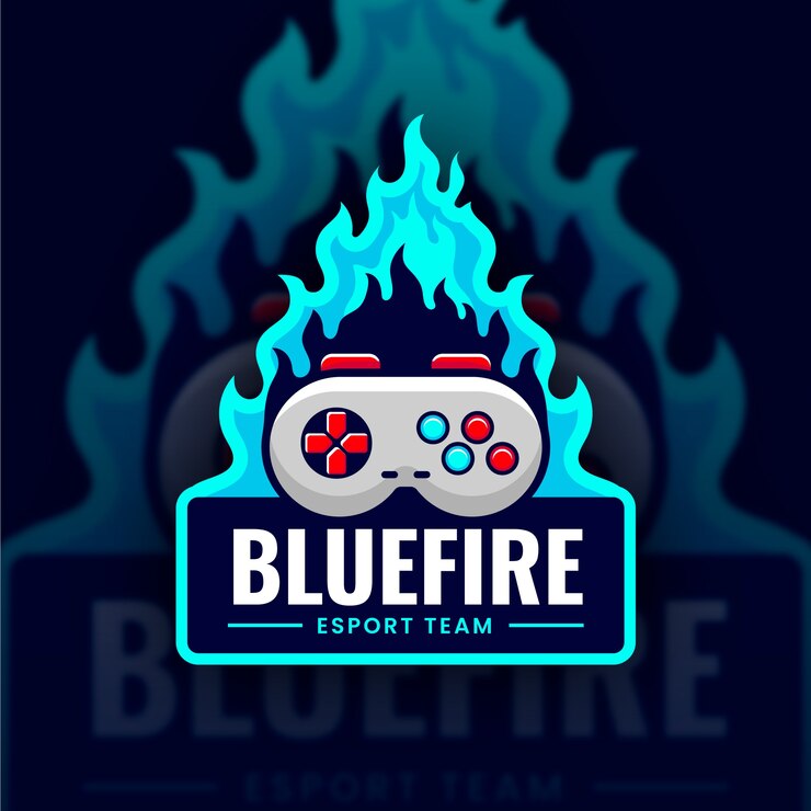 Vettore gratuito logo di gioco dal design piatto