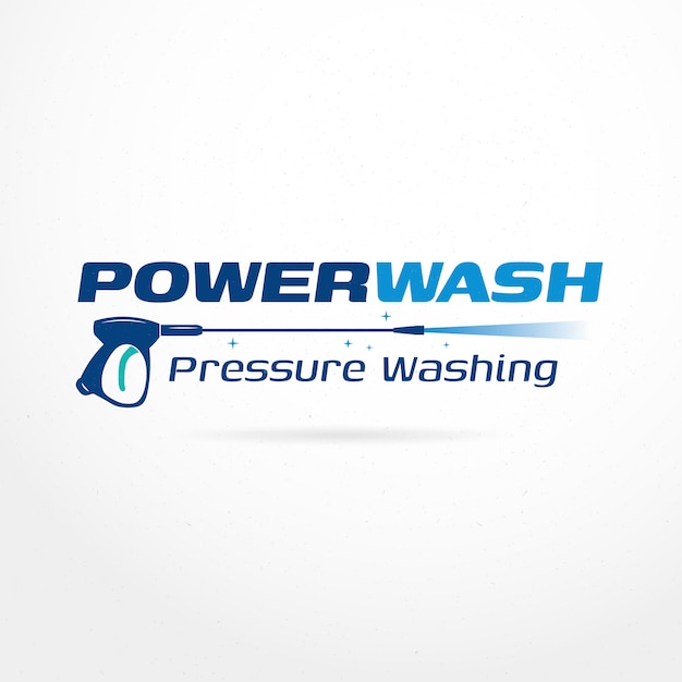 Logo di lavaggio a pressione disegnato a mano