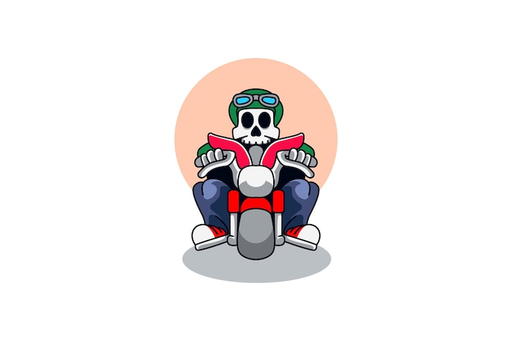 Vettore gratuito logo mascotte pilota
