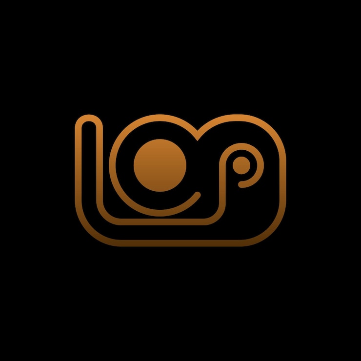 Vettore gratuito lop line art logo