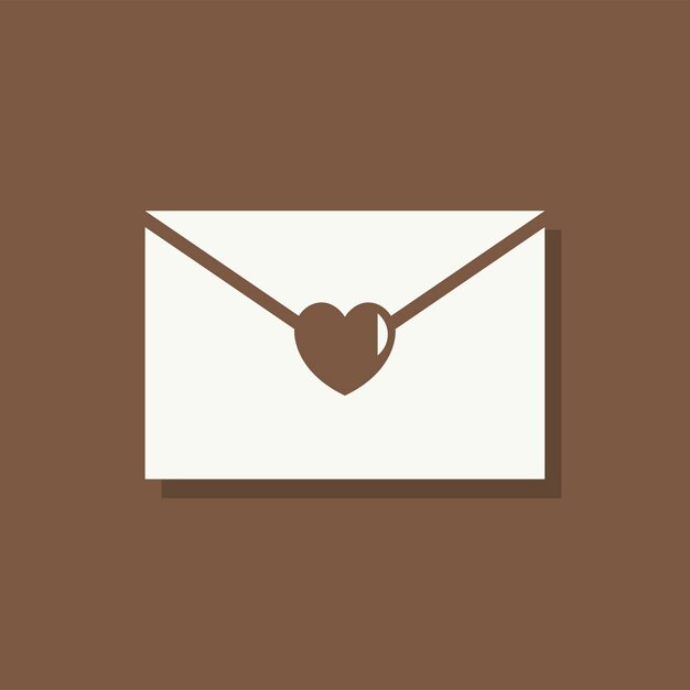 Love letter Valentines day icon