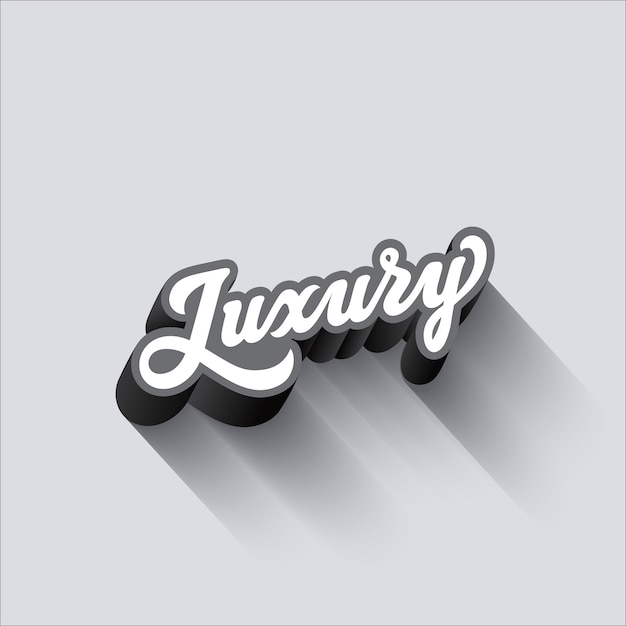 Luxury Lettering Calligraphic vintage composizione