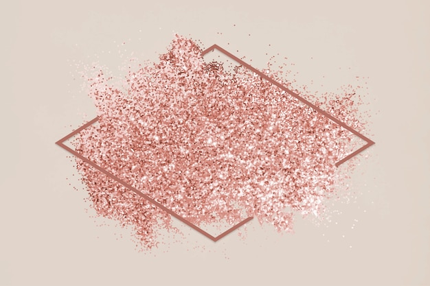 Macchia di glitter rosa