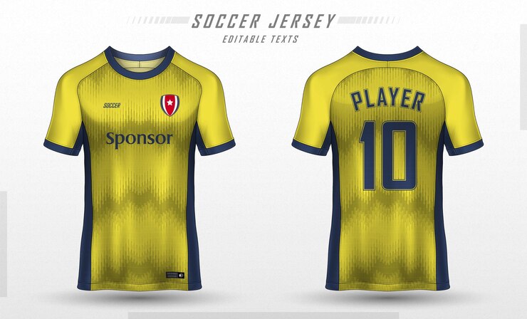 Vettore gratuito maglia da calcio modello sportivo t shirt design