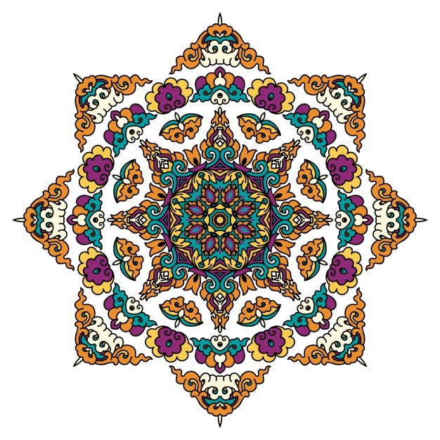 mandala design colorato