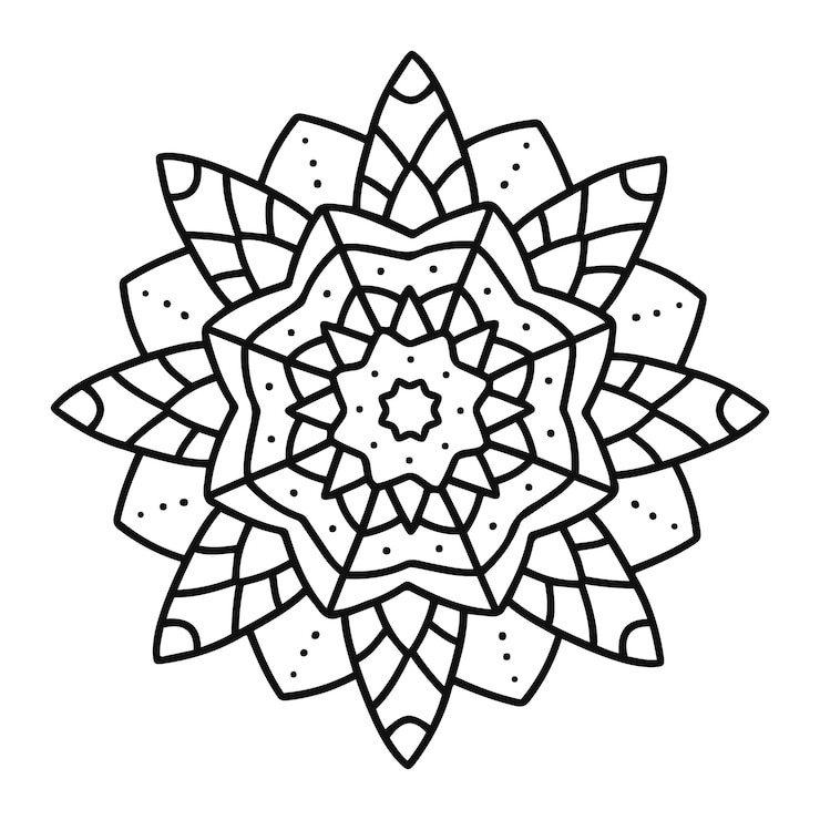 Vettore gratuito mandala indiana