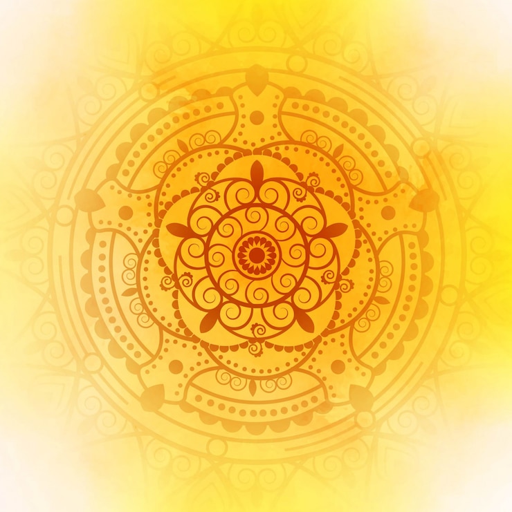 Vettore gratuito mandala moderna sullo sfondo
