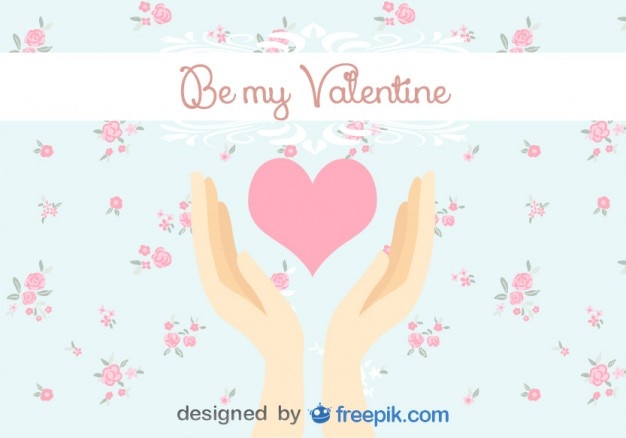 Vettore gratuito mani che stringono il cuore illustrazione vettoriale