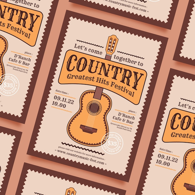 Manifesto del concerto di musica country