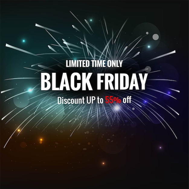 Manifesto di vendita esclusiva del Black Friday creativo