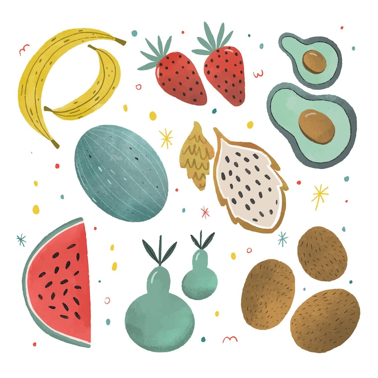 Vettore gratuito mano raccolta di frutta disegnato