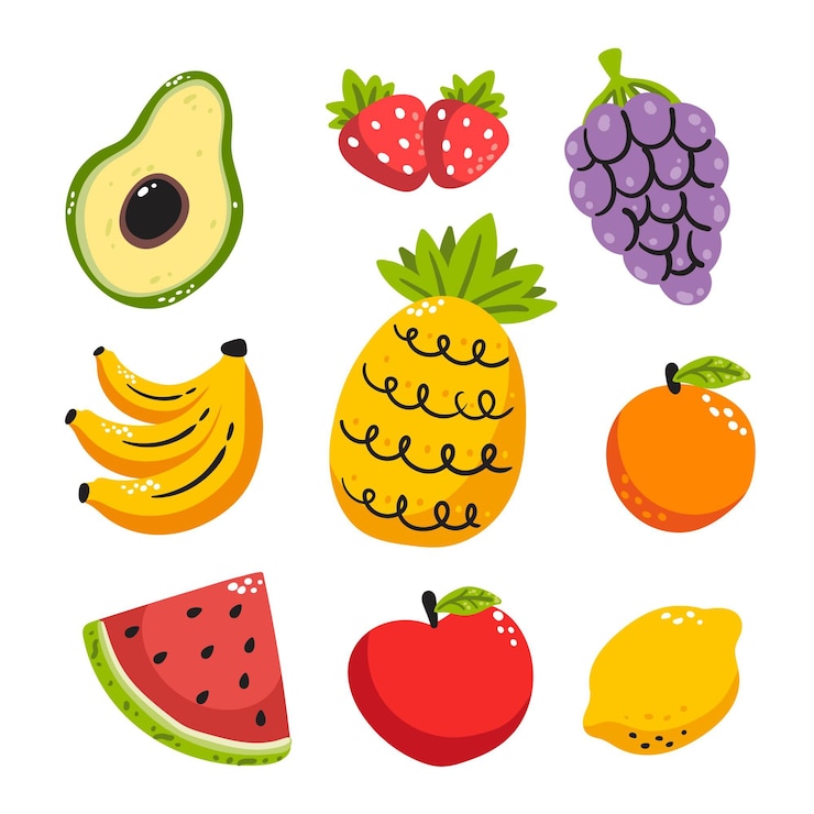 Vettore gratuito mano raccolta di frutta disegnato