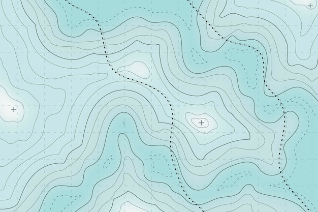 Mappa topografica sullo sfondo