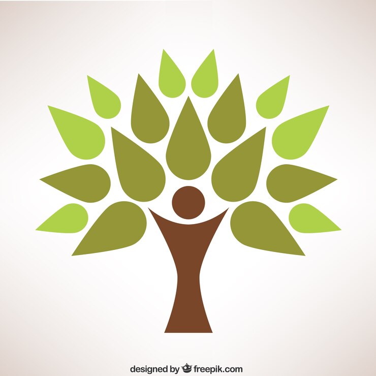 Vettore gratuito marchio dell'albero