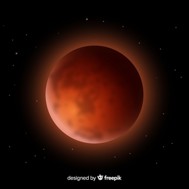 Marte colorato sfondo con un design realistico