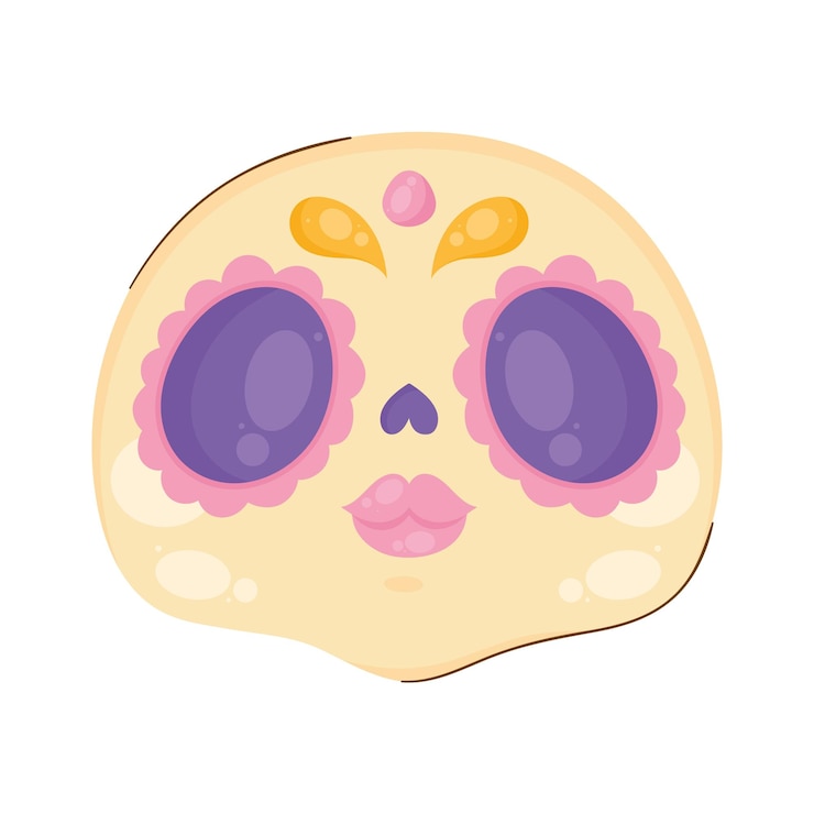 Vettore gratuito maschera femminile cinco de mayo